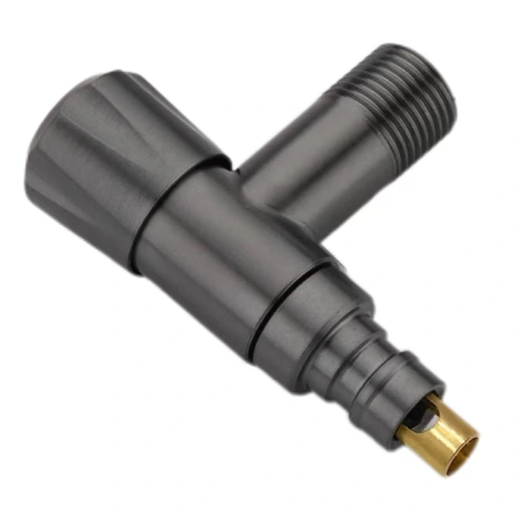 صمام إيقاف سهل التركيب بمقبض الماس الأسود