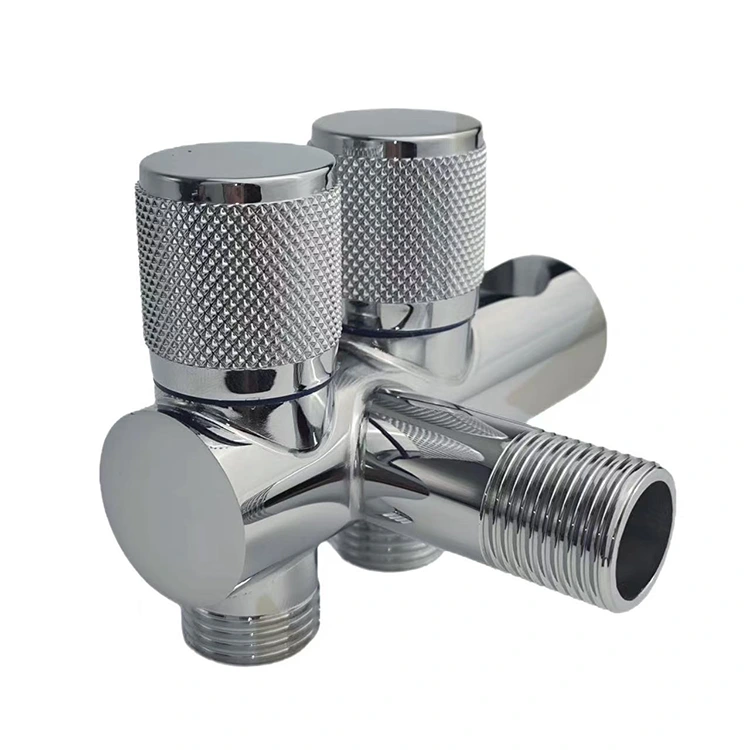 صمام زاوية مزدوج مثبت على الحائط